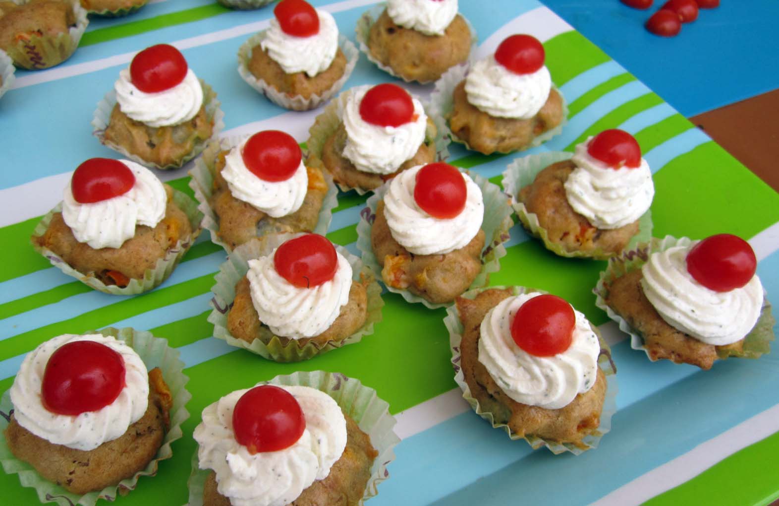 Cupcakes legumes et fromage ail et fh
