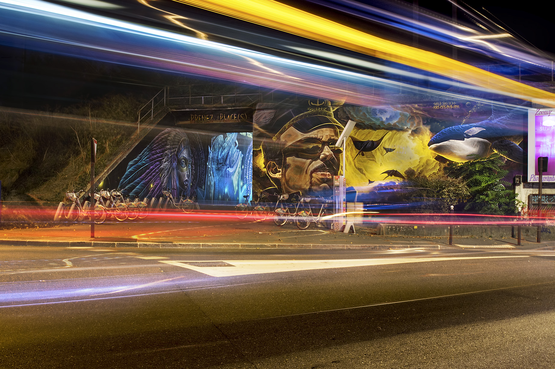 Avignon street art zoomy photos concept