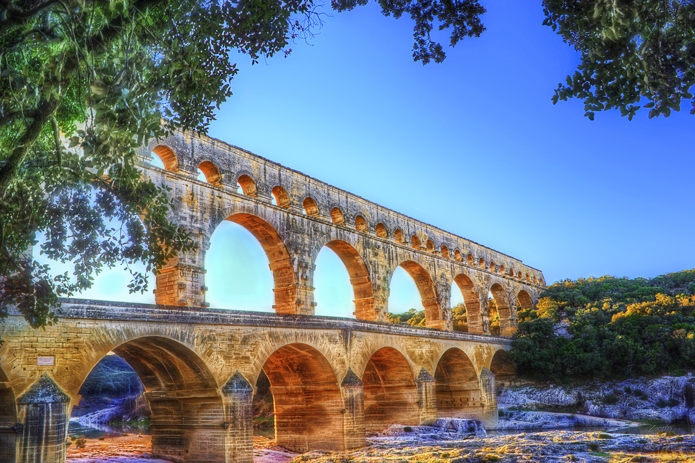 Pont du gard hdr zoomy photographe