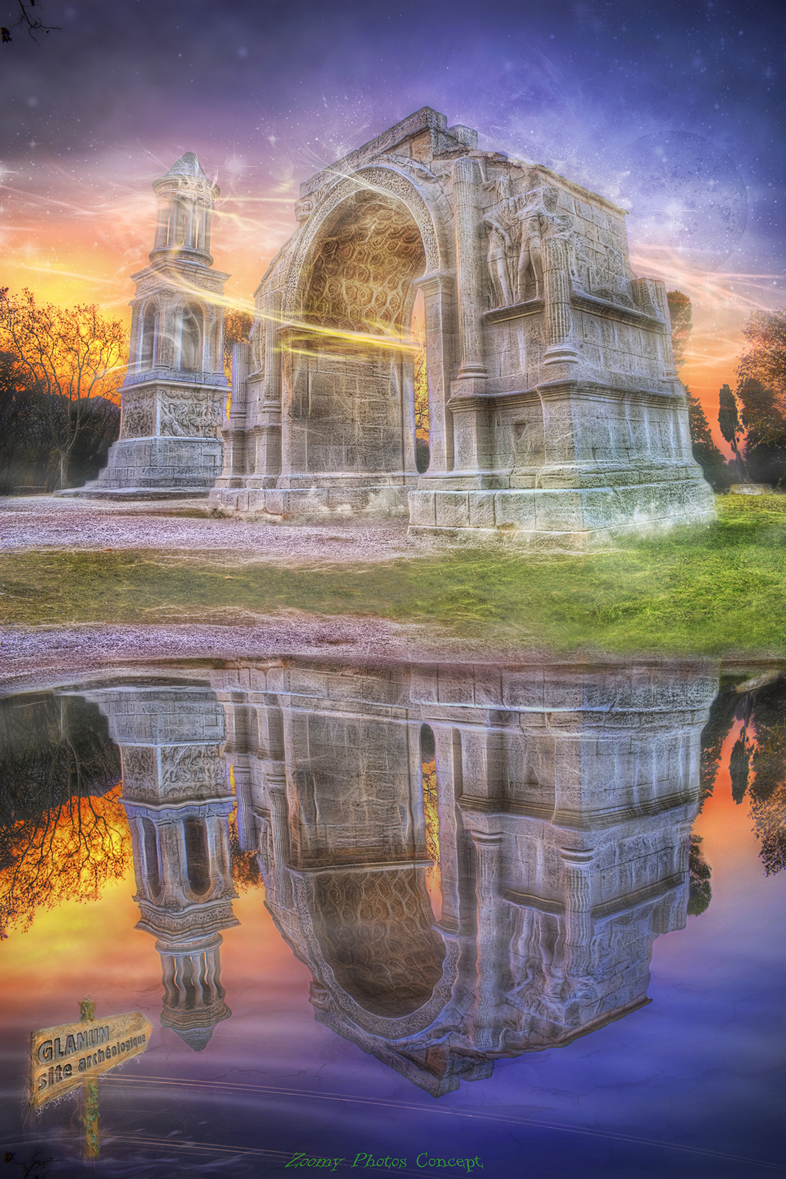 Glanum reflet pose by zoomy photos concept web