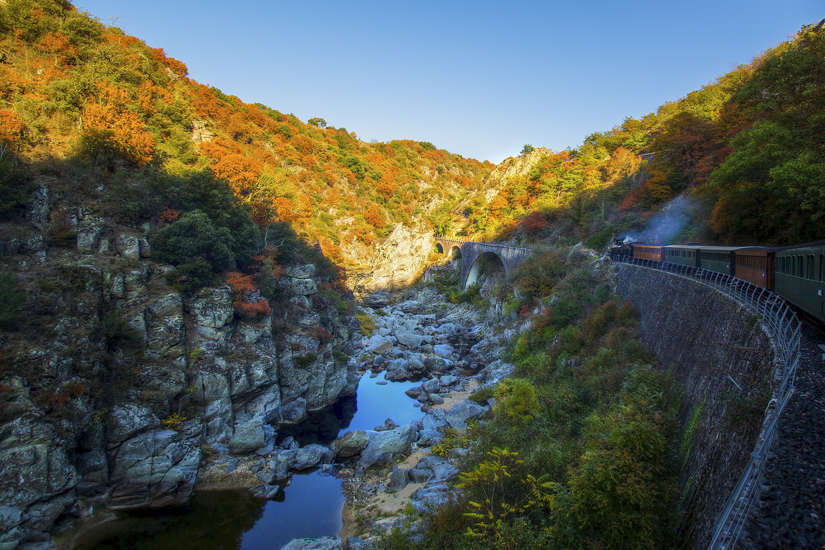 Train a vapeur ardeche