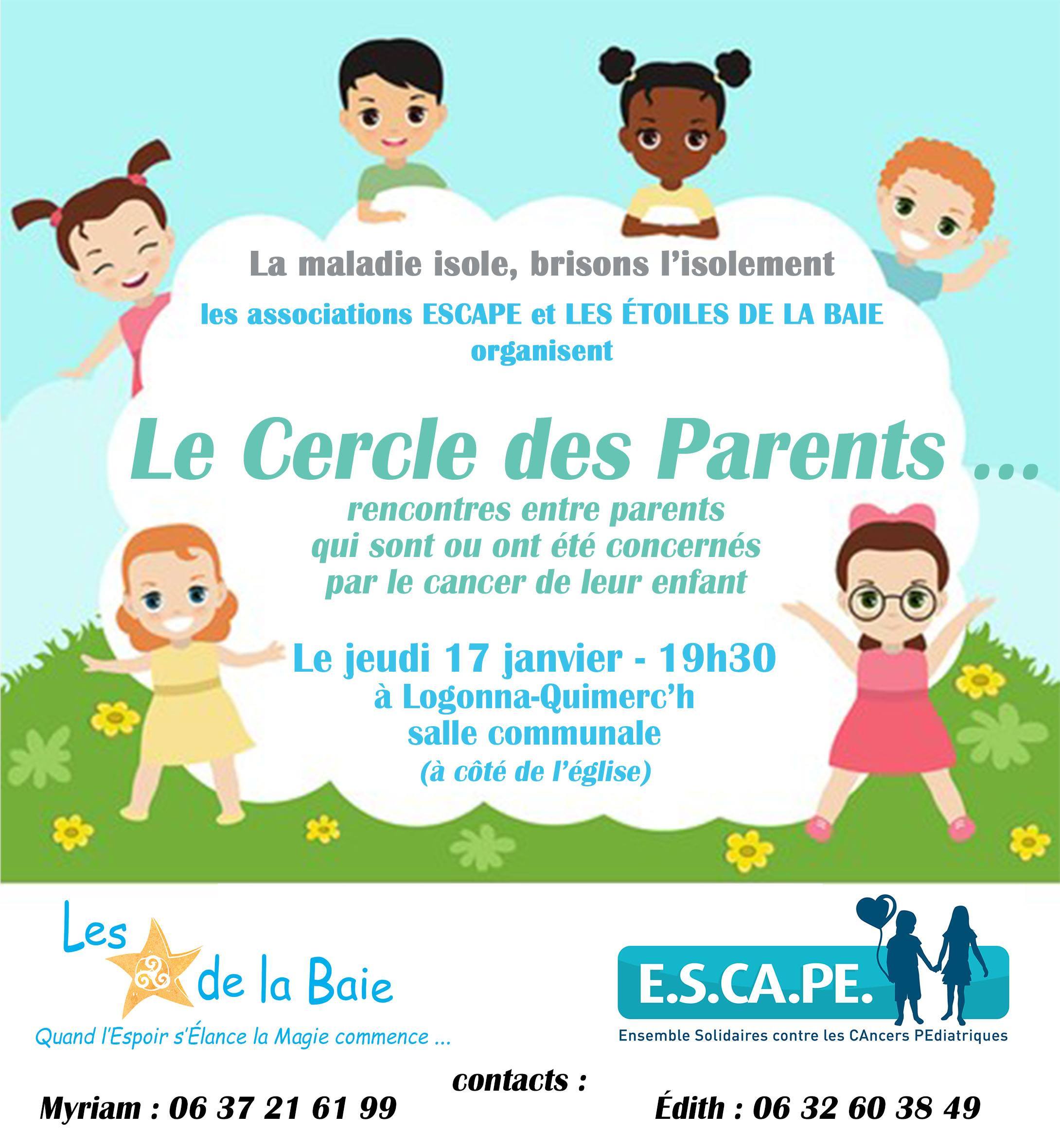 1er RDV du cercle des parents, prochain rdv fin Mars 