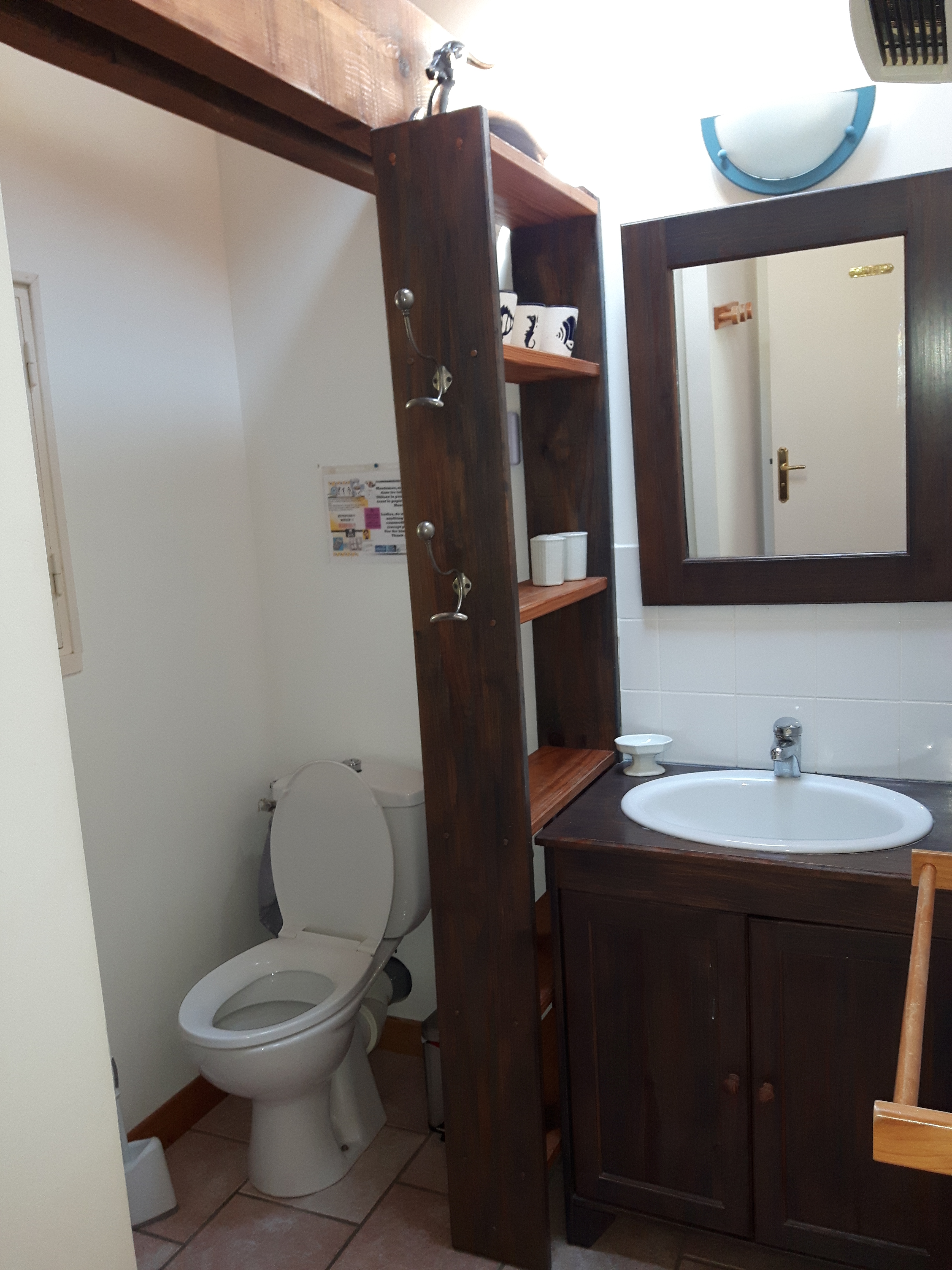 Gite pornic salle d eau douche 120 cm
