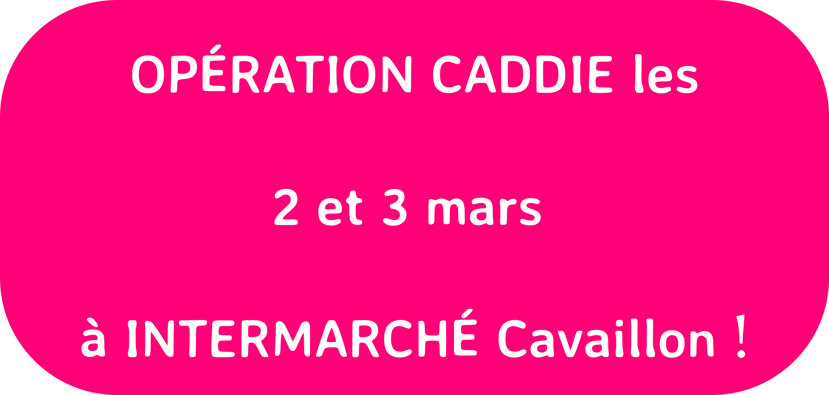 Opération caddie !
