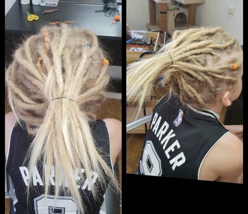 Dreadlocks enfant locks blond court
