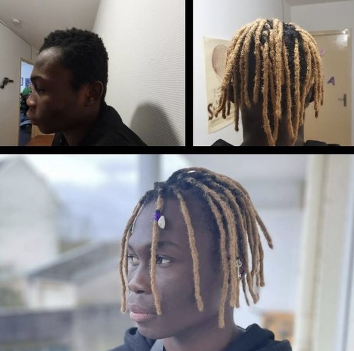 Locks afro homme court dreadlocks
