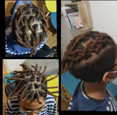 Locks courte afro enfant dreadlocks