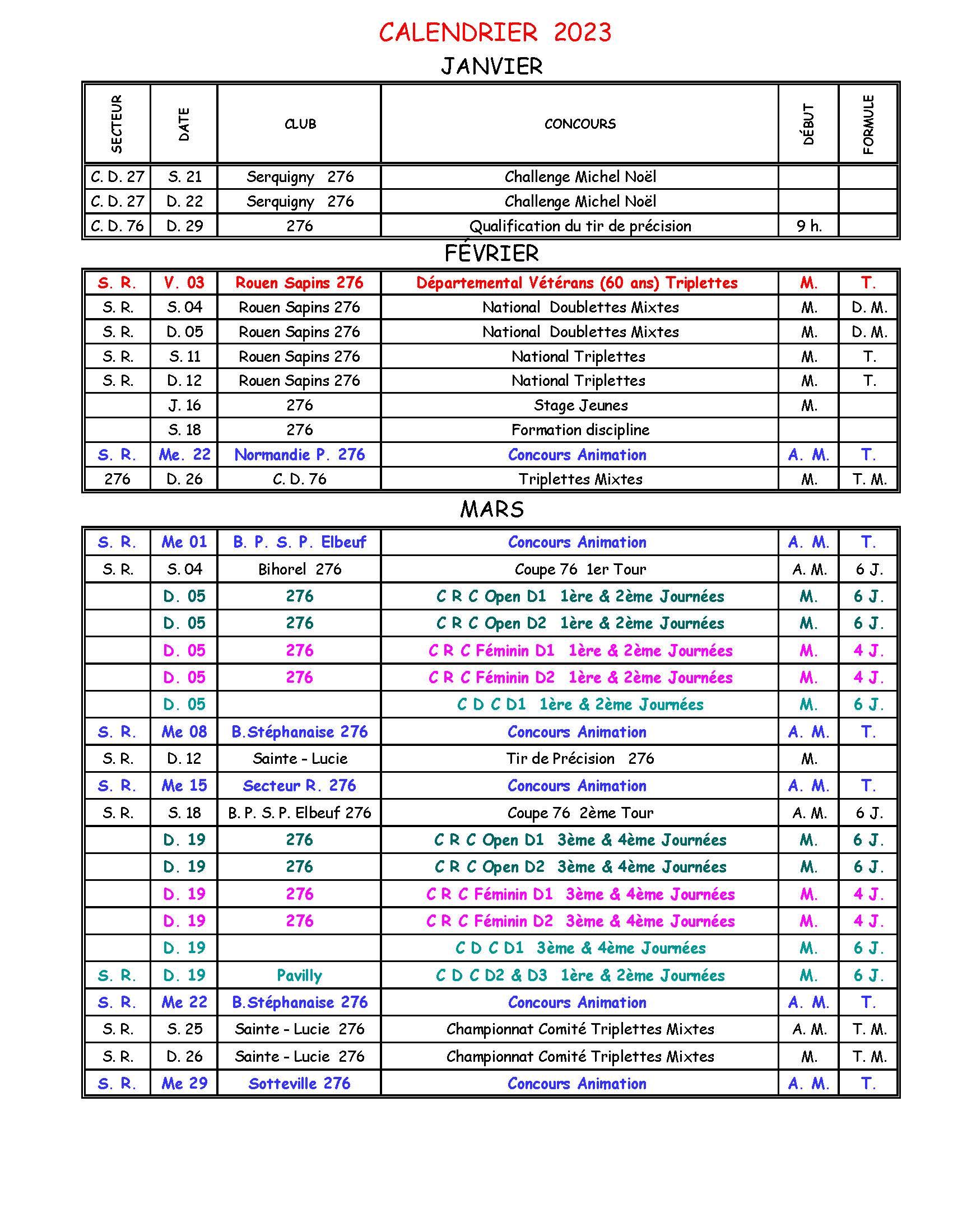 Calendrier secteur 2023 n 4 page 1