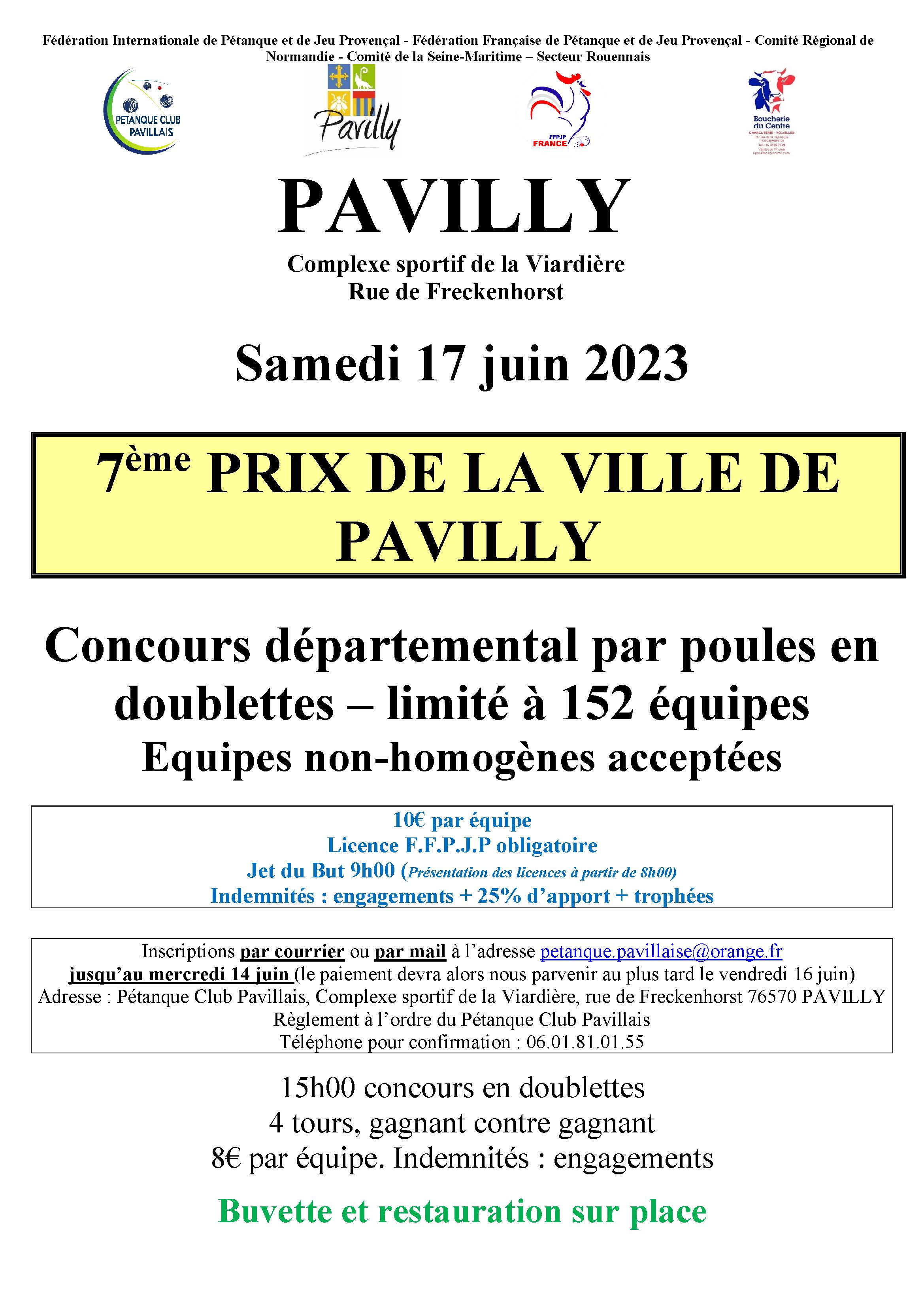 23 06 17 prix ville pavilly 2023