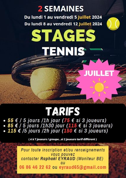 202407 Stages Juillet