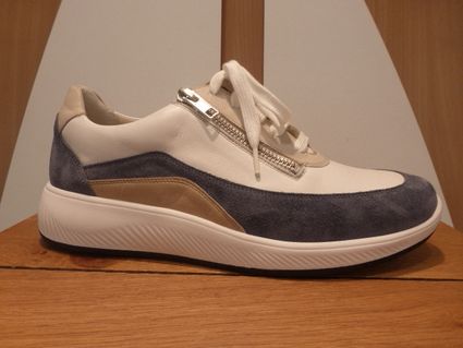 E24169 solidus chaussure a lacets blanc bleu auxpiedssensibles chaussures com
