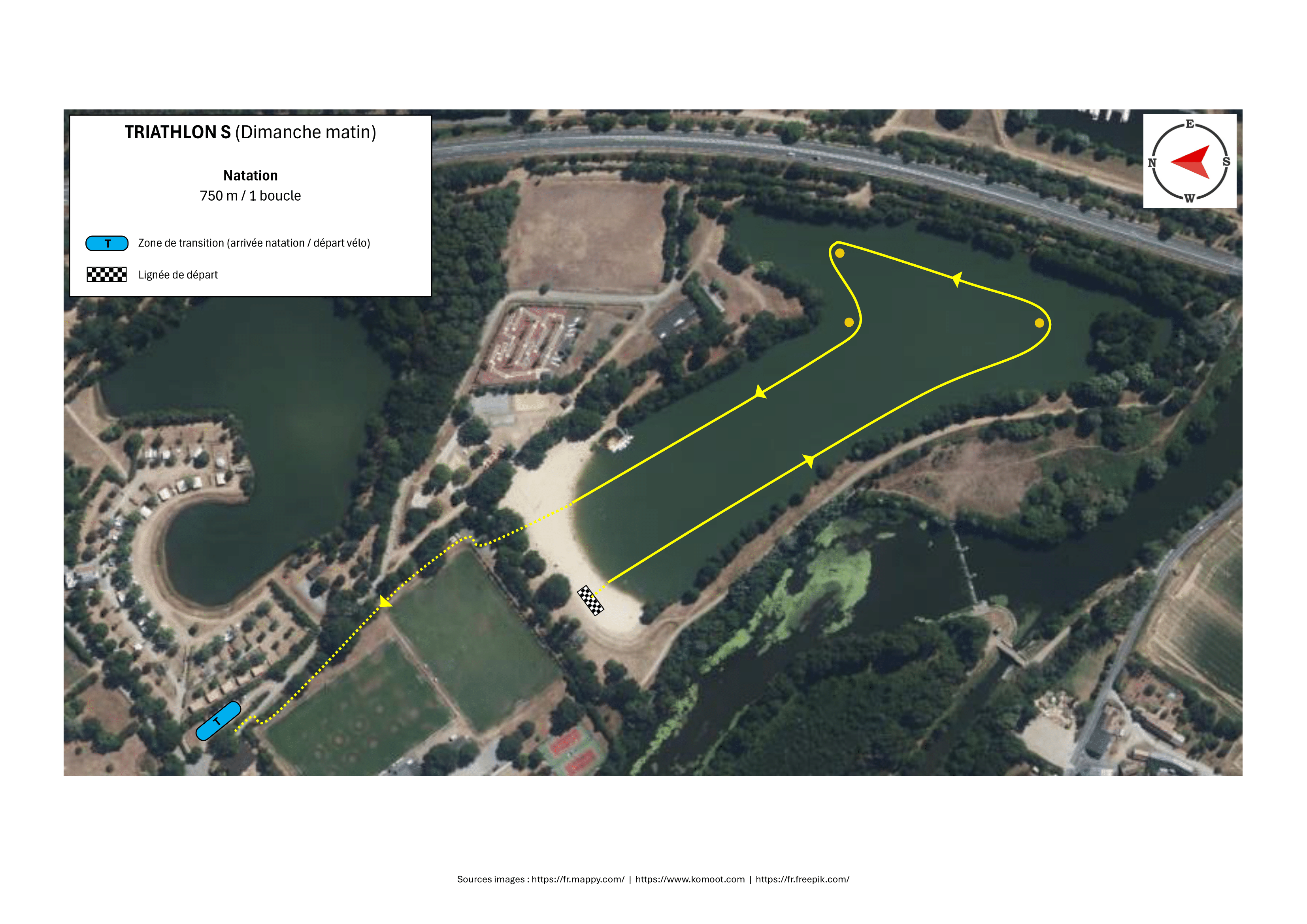 Spaycificraces 2025 parcours tri natation