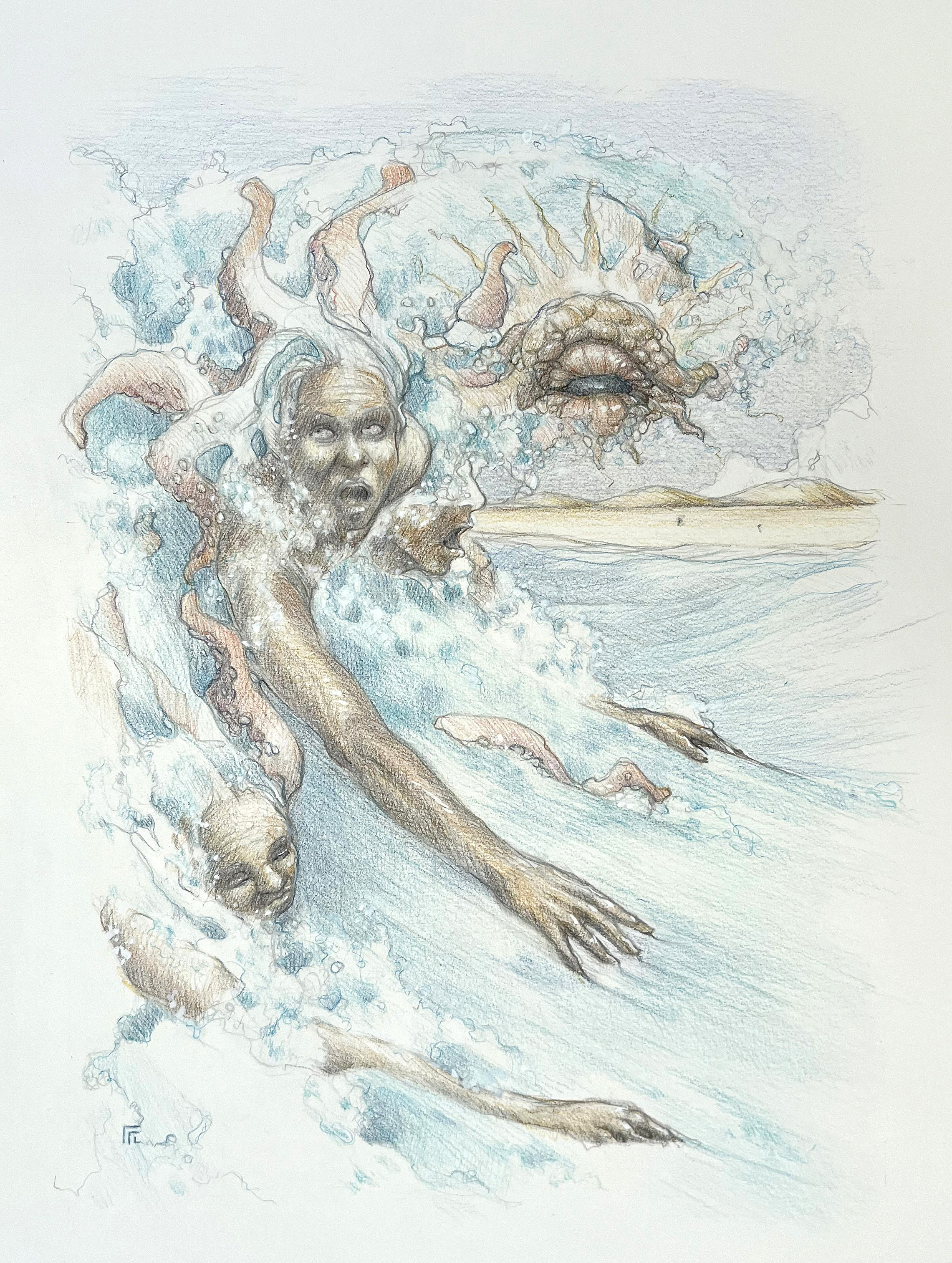 Octopus body surfing