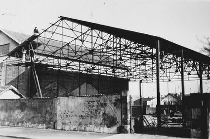 1953 54 construction gymnase 4