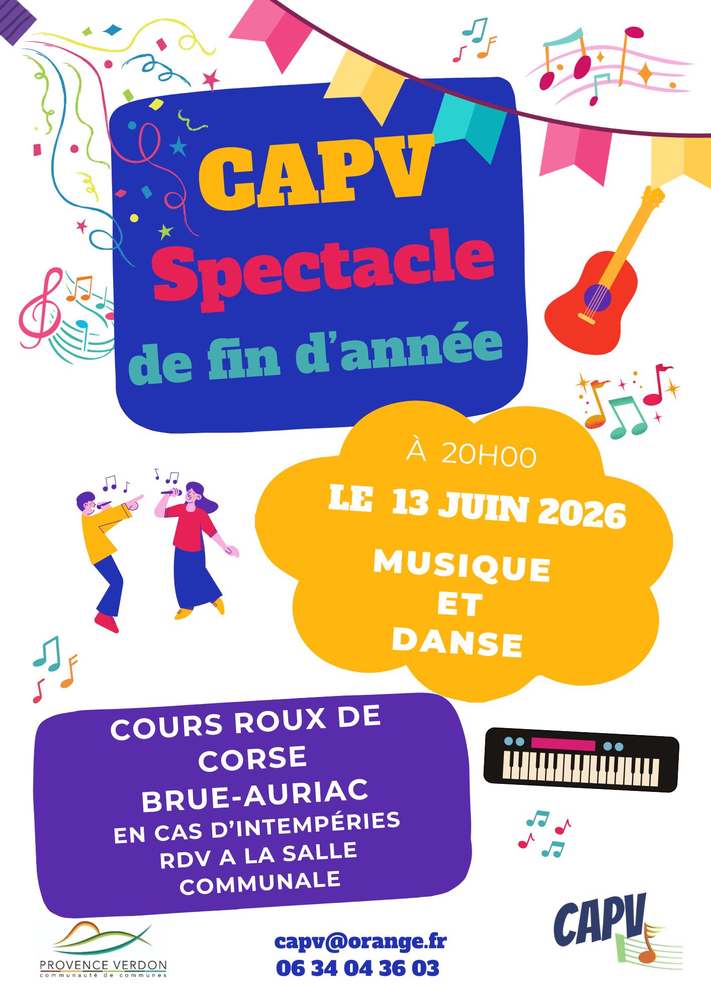spectacle musique et danse CAPV