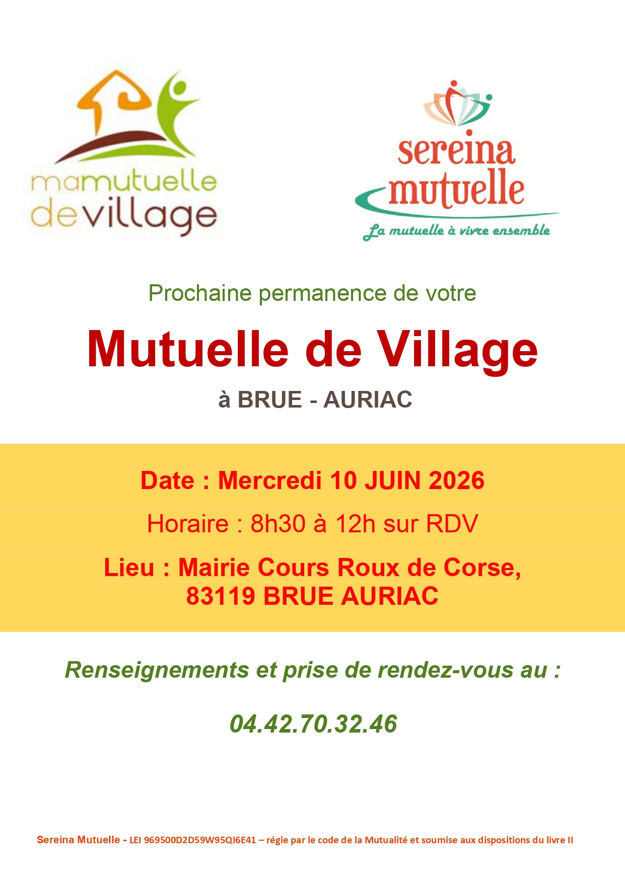 rdv Mutuelle de Village