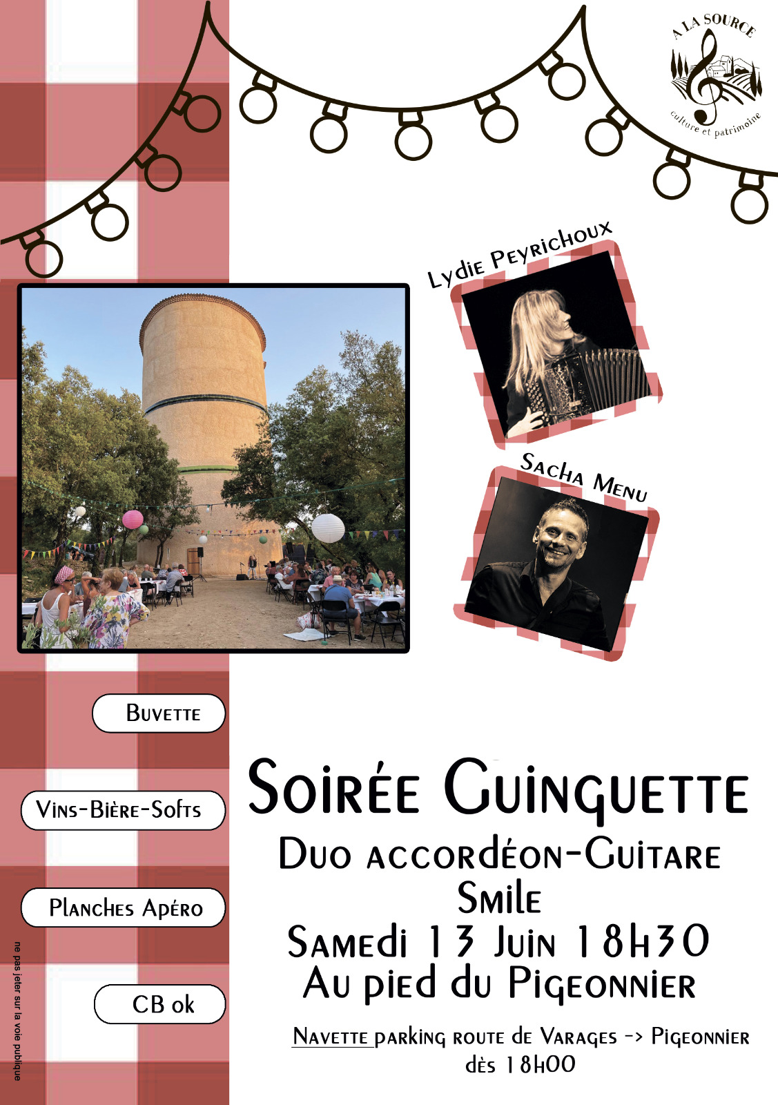 Soiré guinguette le 13 juin 18h30
