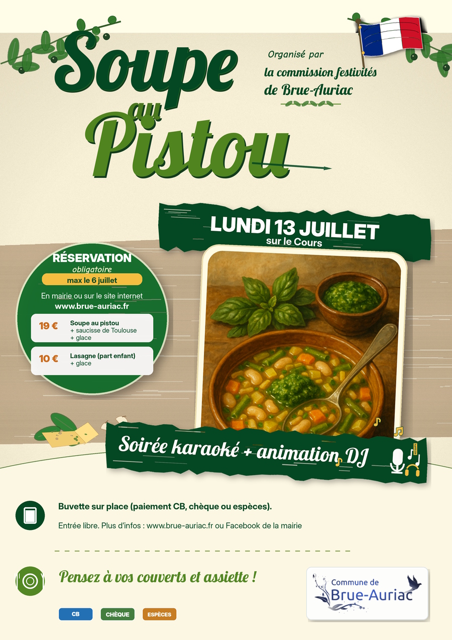 Soirée Karaoké + animation DJ - soupe au pistou