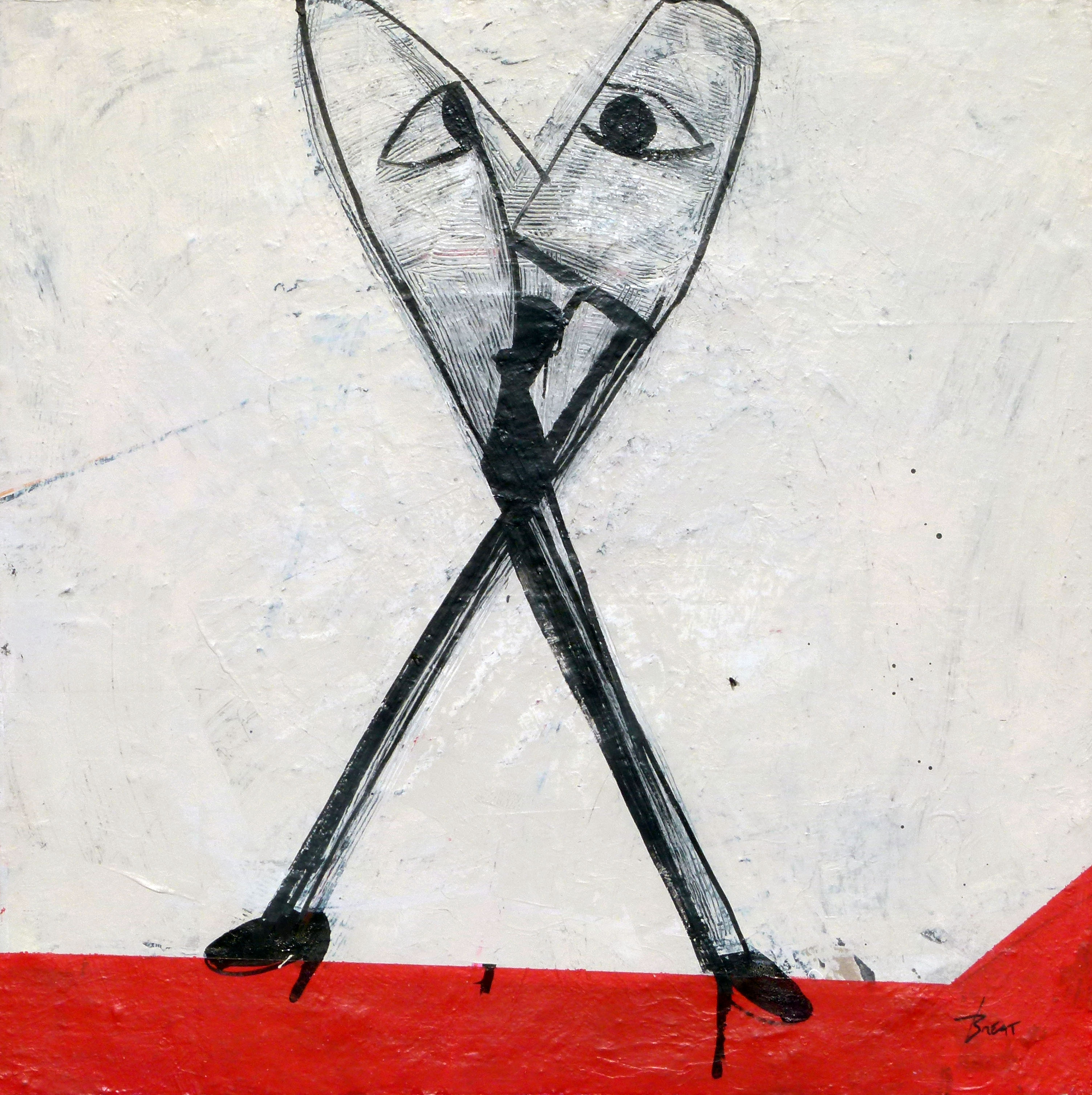 Tango 100x100 technique mixte 