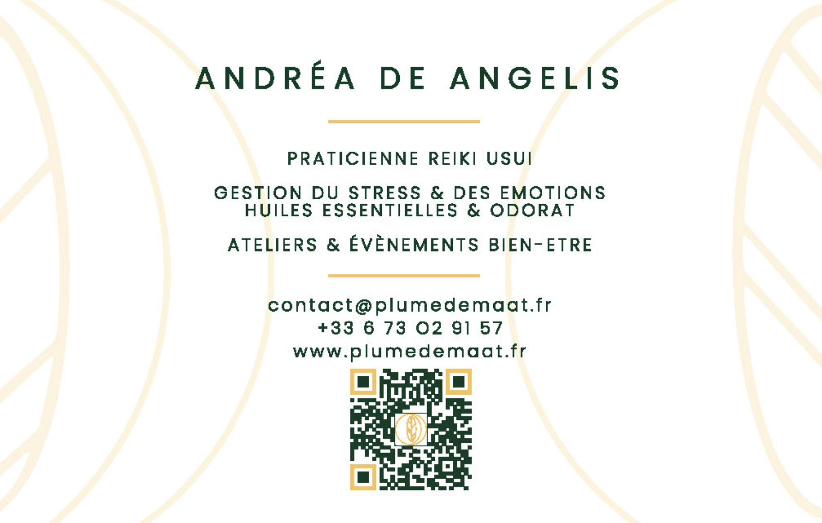 Carte de visite recto vernis selectif plume de maat 300dpi png
