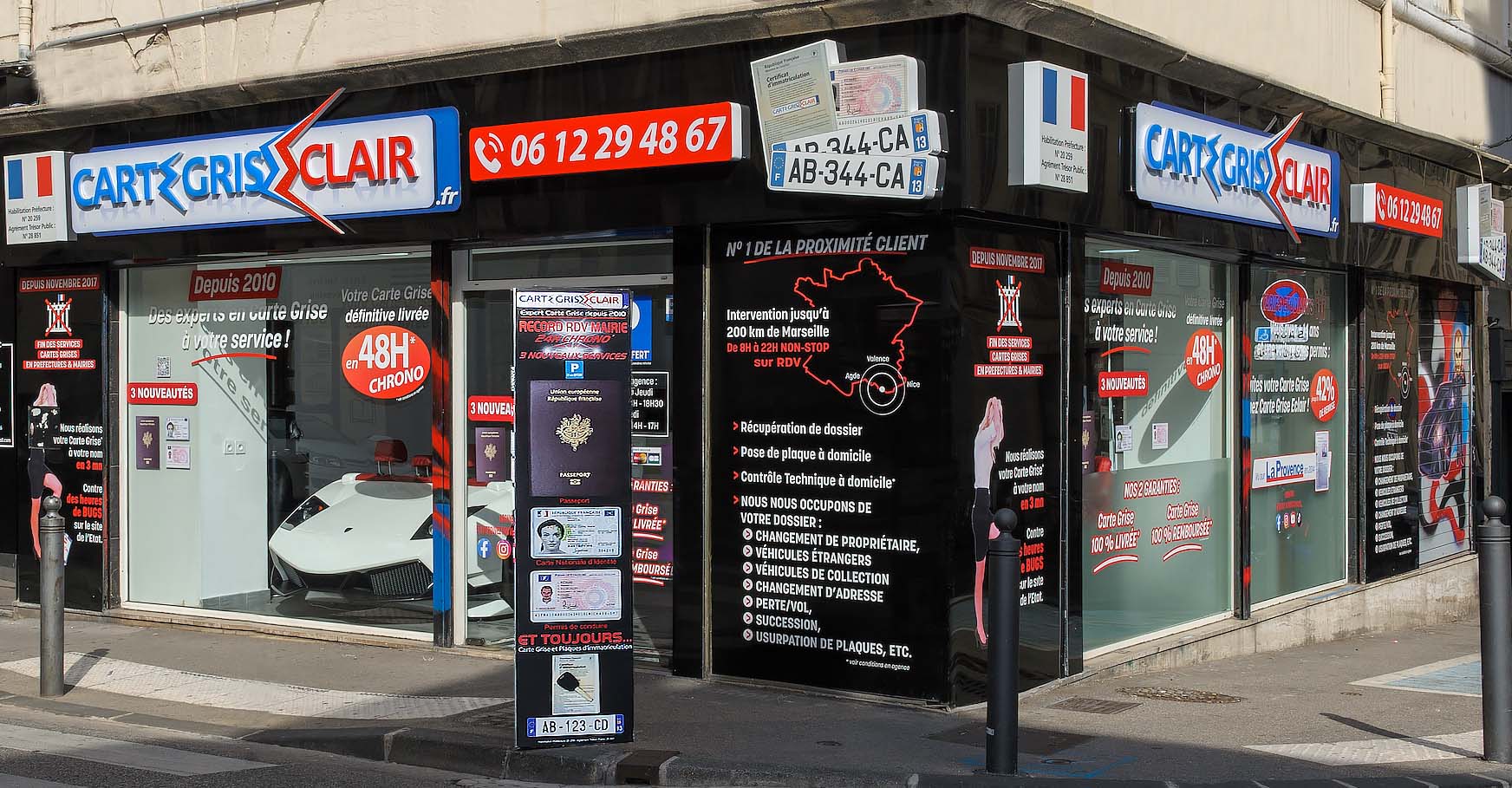 Flyer carte grise eclair cadre 11102022
