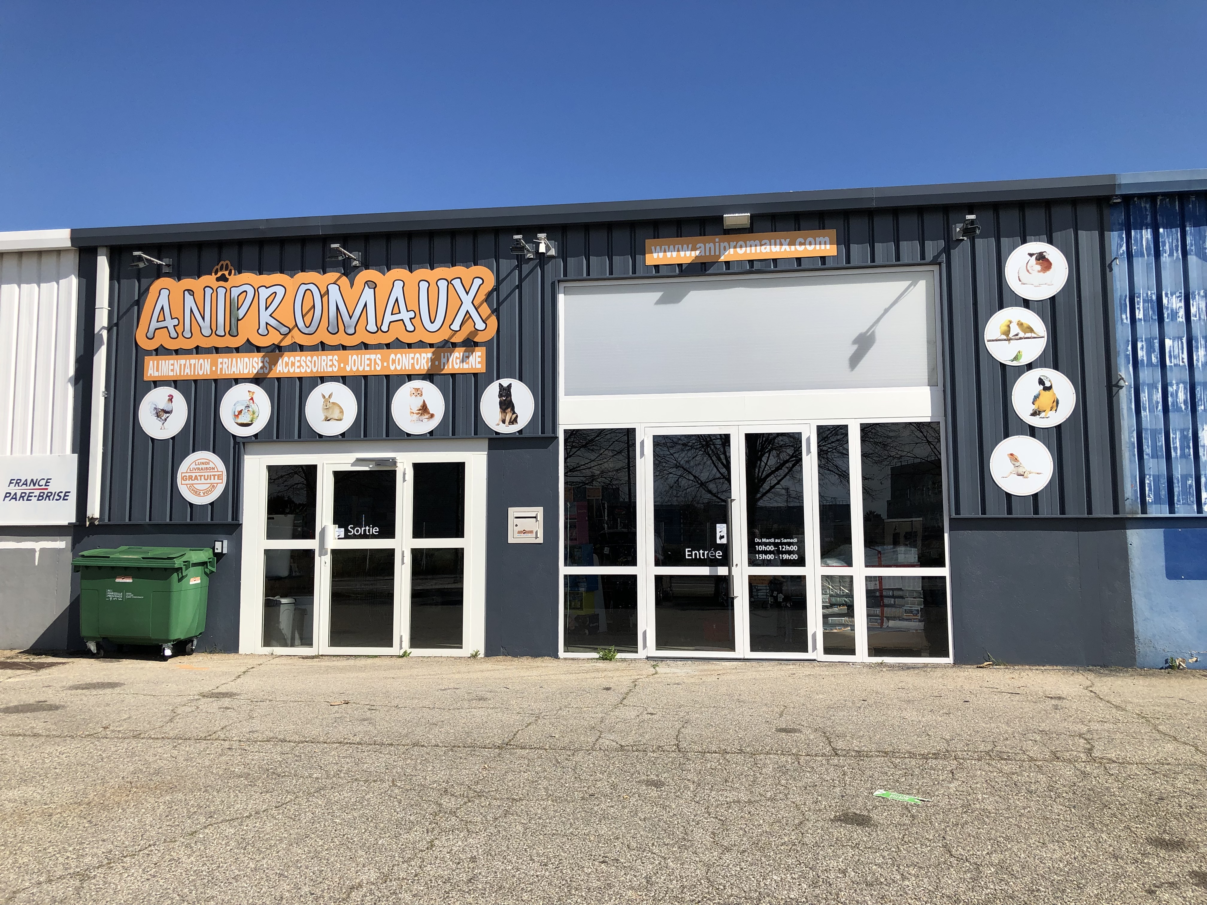 Enseigne metal anipromaux nv magasin