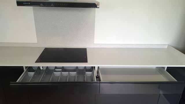 Cuisine plan de travail en quartz