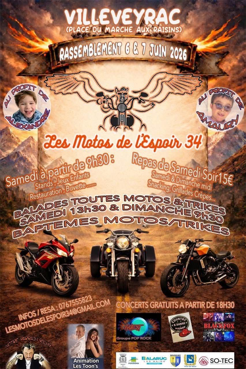 06 et 07 06 2026 34 villeleyrac