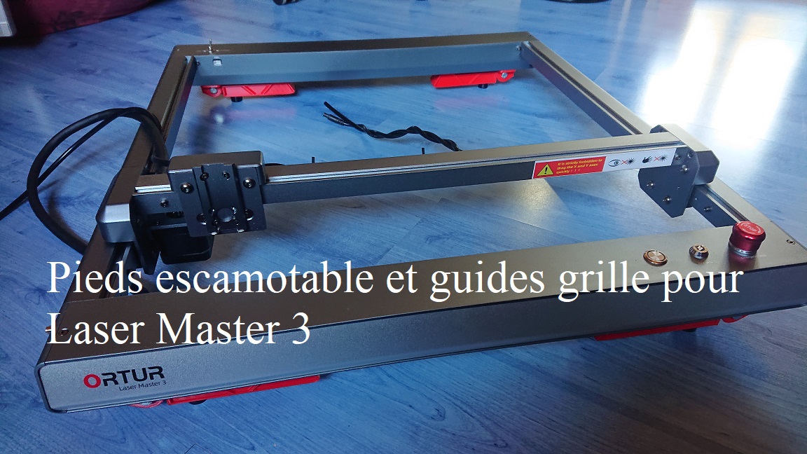 06 pieds escamotable et guides grille pour laser master 3 2 