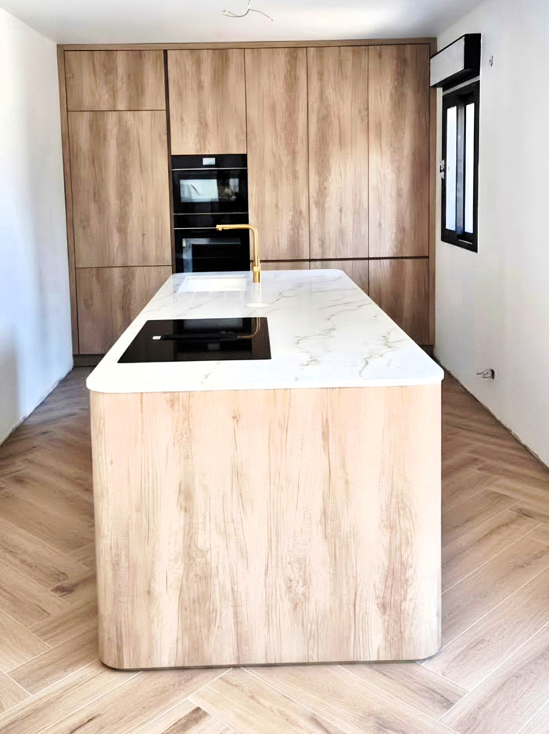 Cuisine ilot arrondi