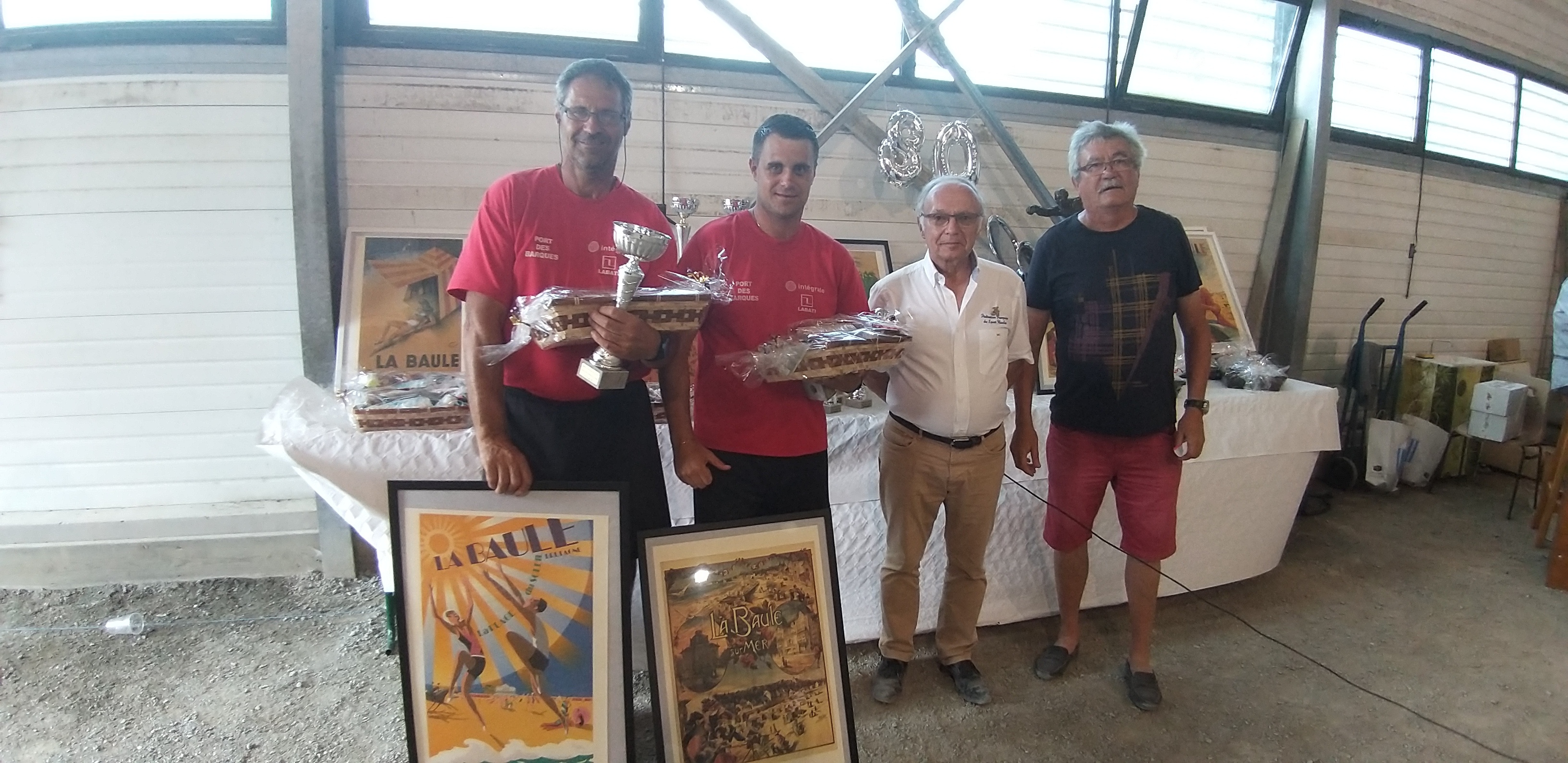 L equipe BRAUD Port des Barques vainqueur du Challenge de l U B B 