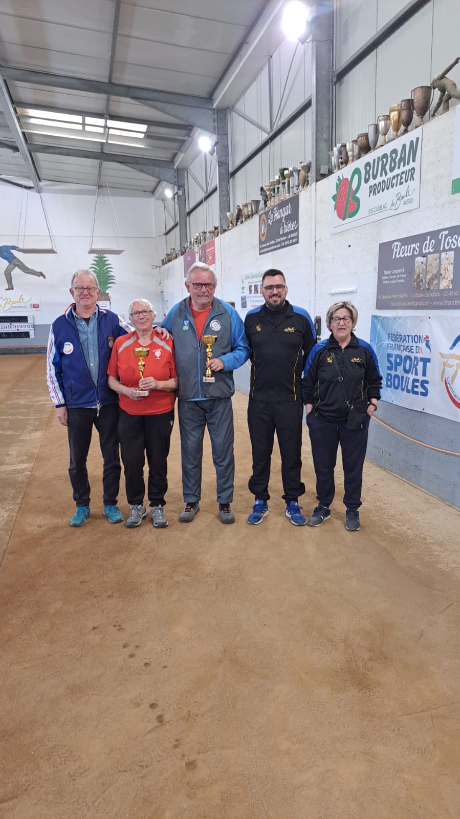 Anthony RETIF et Sylviane RACLOT vice champions départementaux en double mixte le 20 avril 2024 à LA BAULE