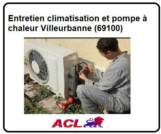 entretien climatisation pompe a chaleur villeurbanne 69100