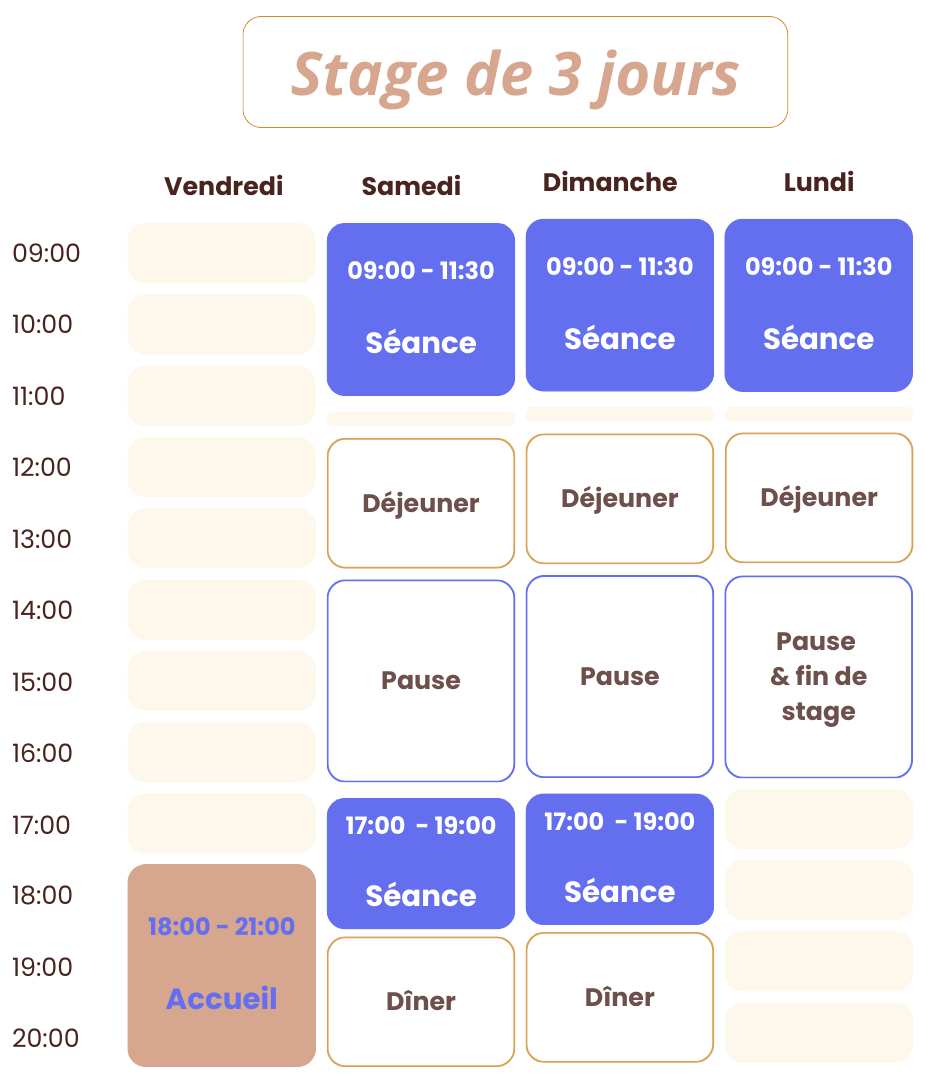 6 stage 3 jours