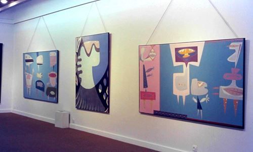 Tentoonstelling André Vereecken in Galerij Waumans Sint-Niklaas 1978