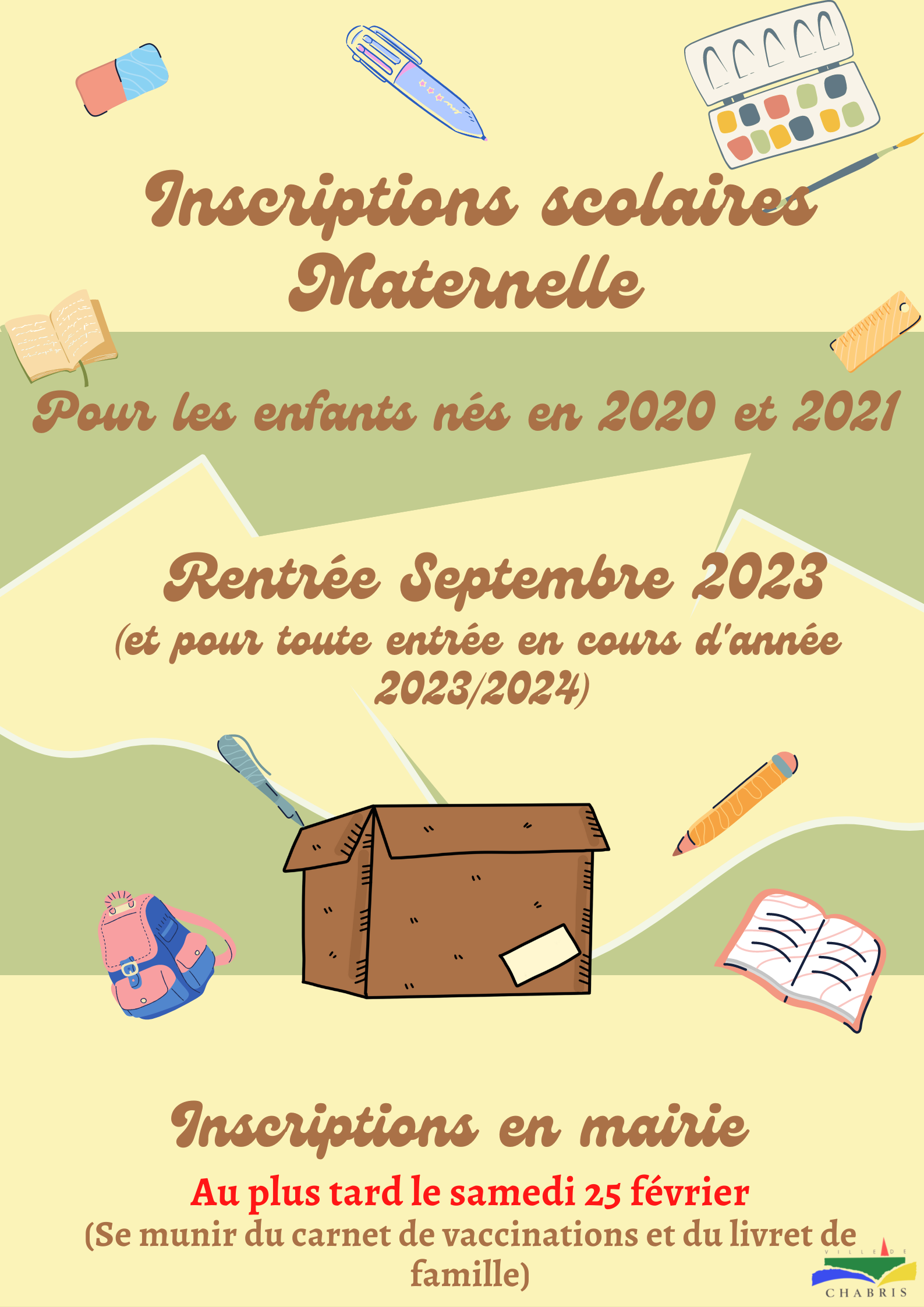 Inscriptions scolaires en maternelle