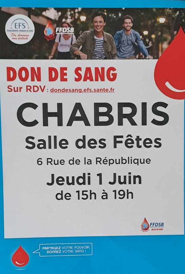 Don de sang à Chabris