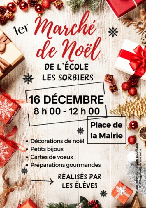 Le marché de Noel de l'école les Sorbiers