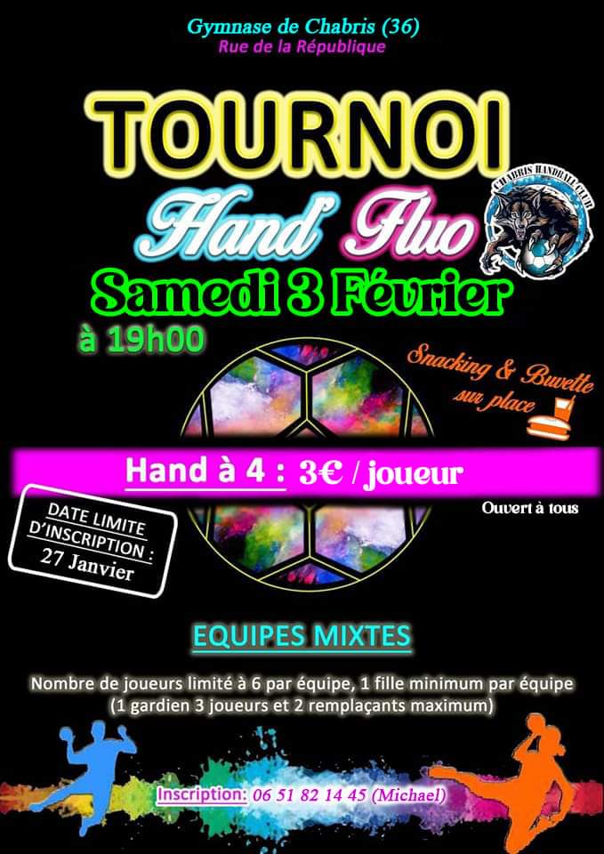 Tournoi hand fluo