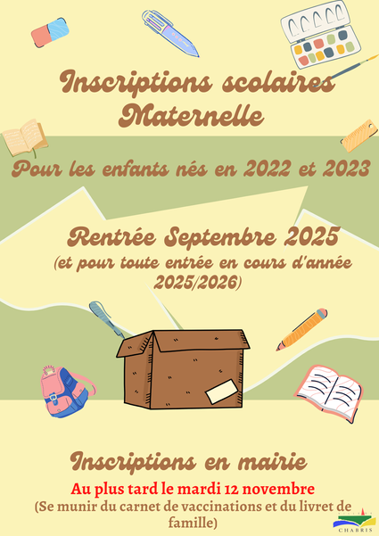 Inscriptions à l'école maternelle Les Primevères