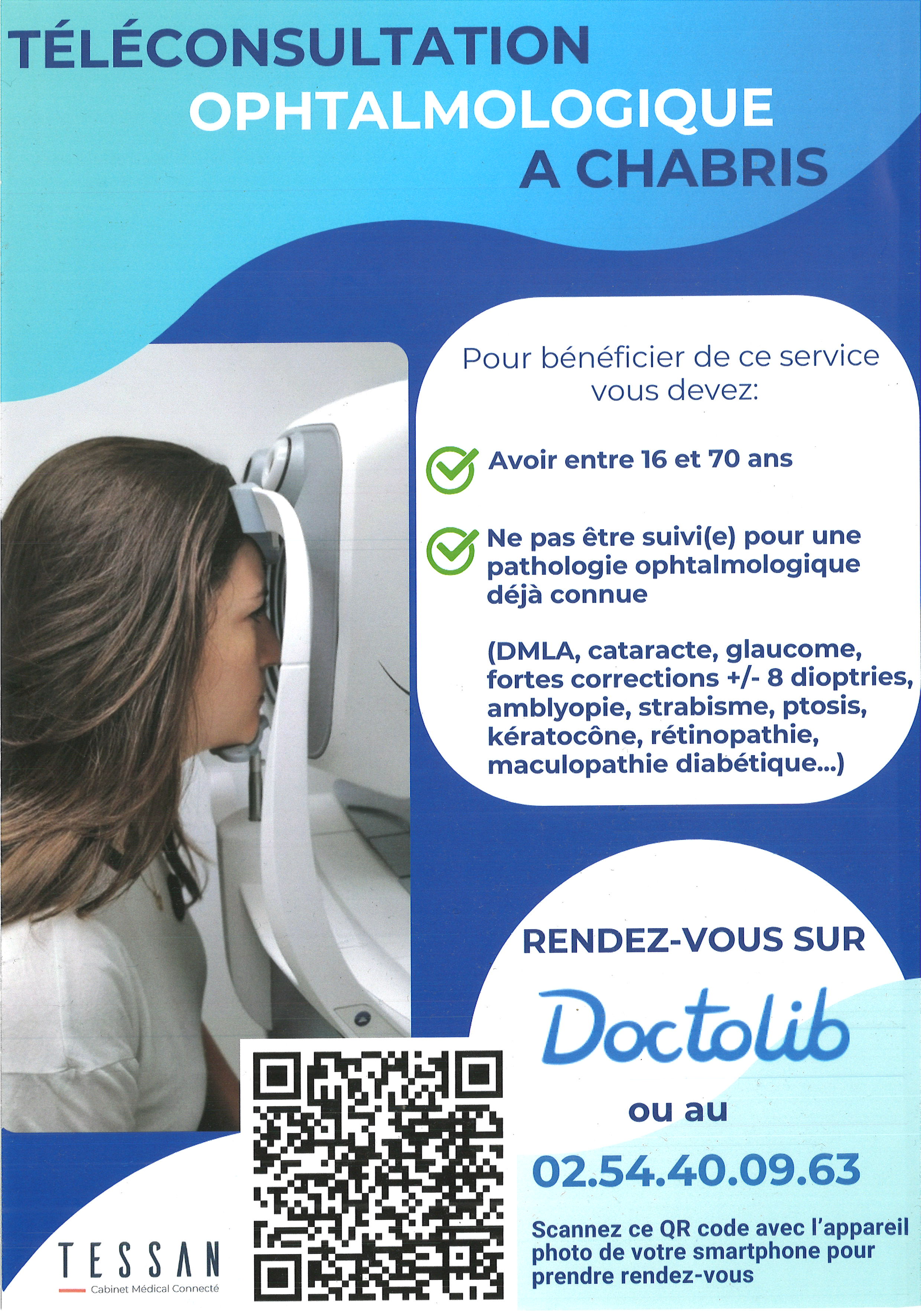 Optique Chabris : téléconsultation ophtalmologique