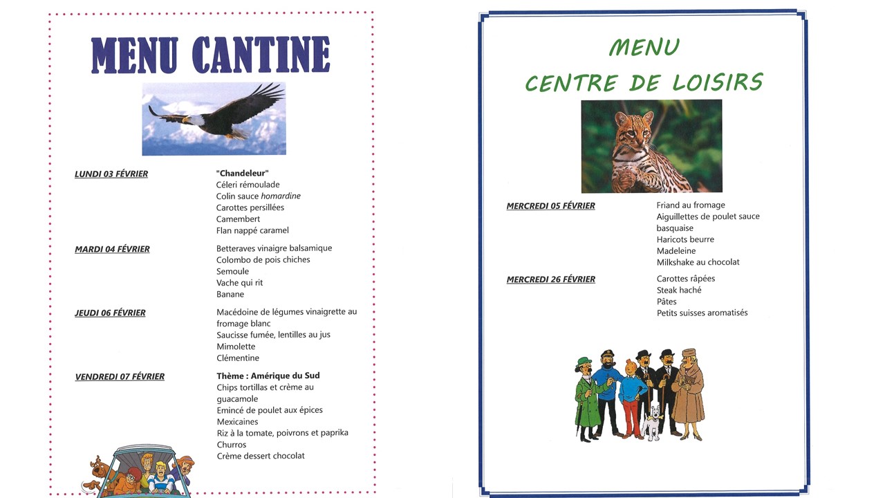 Information restauration scolaire