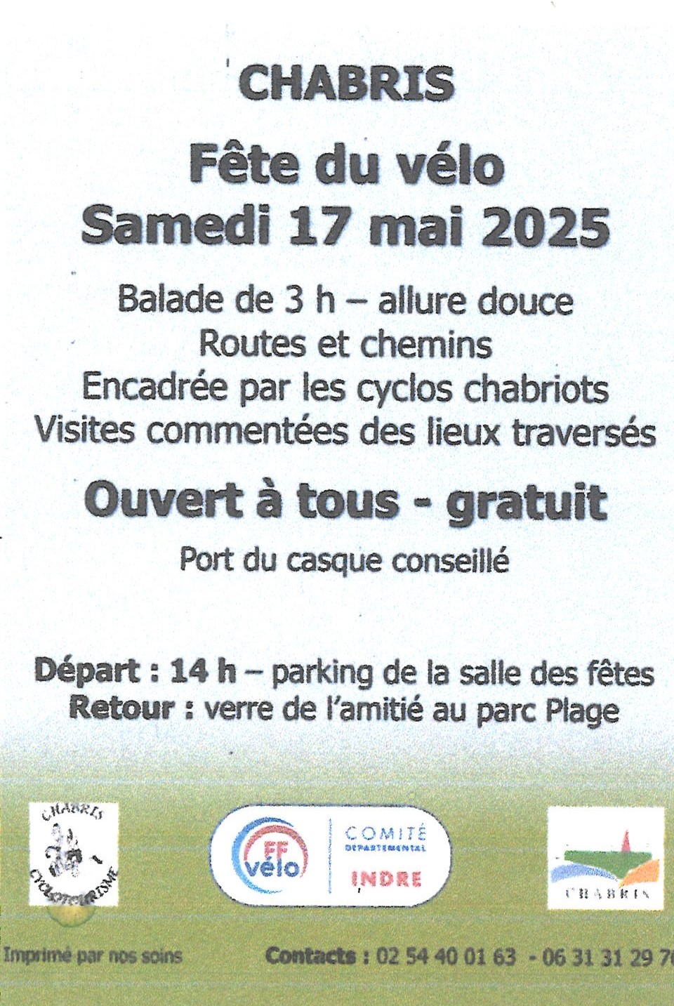 Chabris Cyclotourisme : La fête du vélo