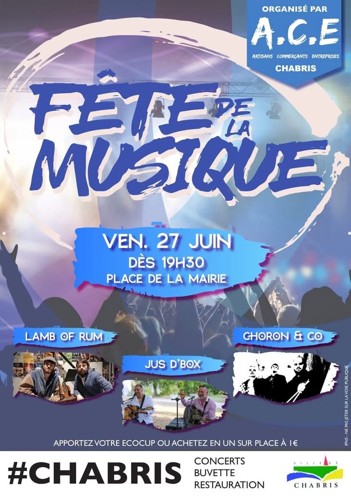 Artisans-Commerçants-Entrepreneurs : Fête de la musique