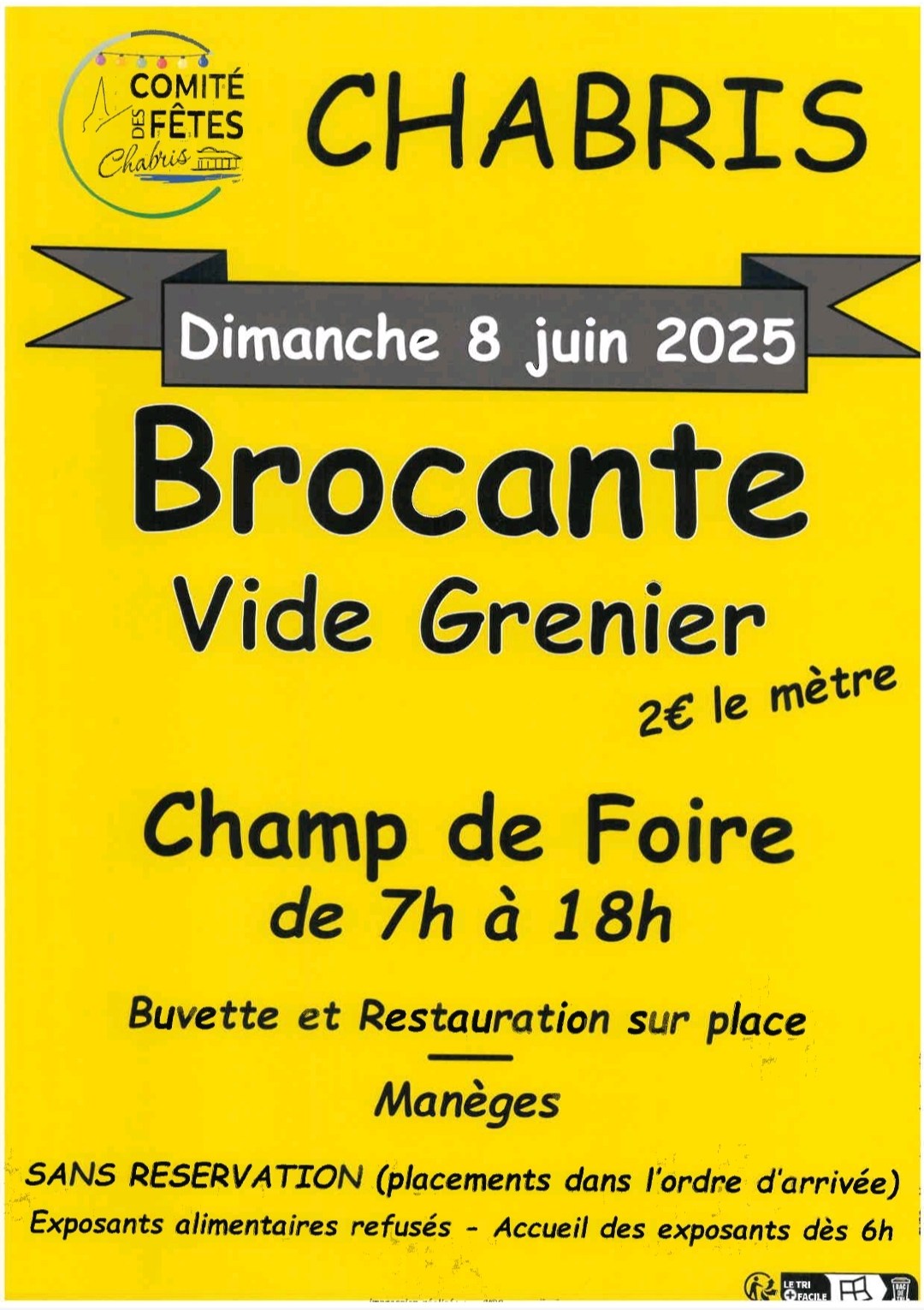 Comité des fêtes : grande brocante