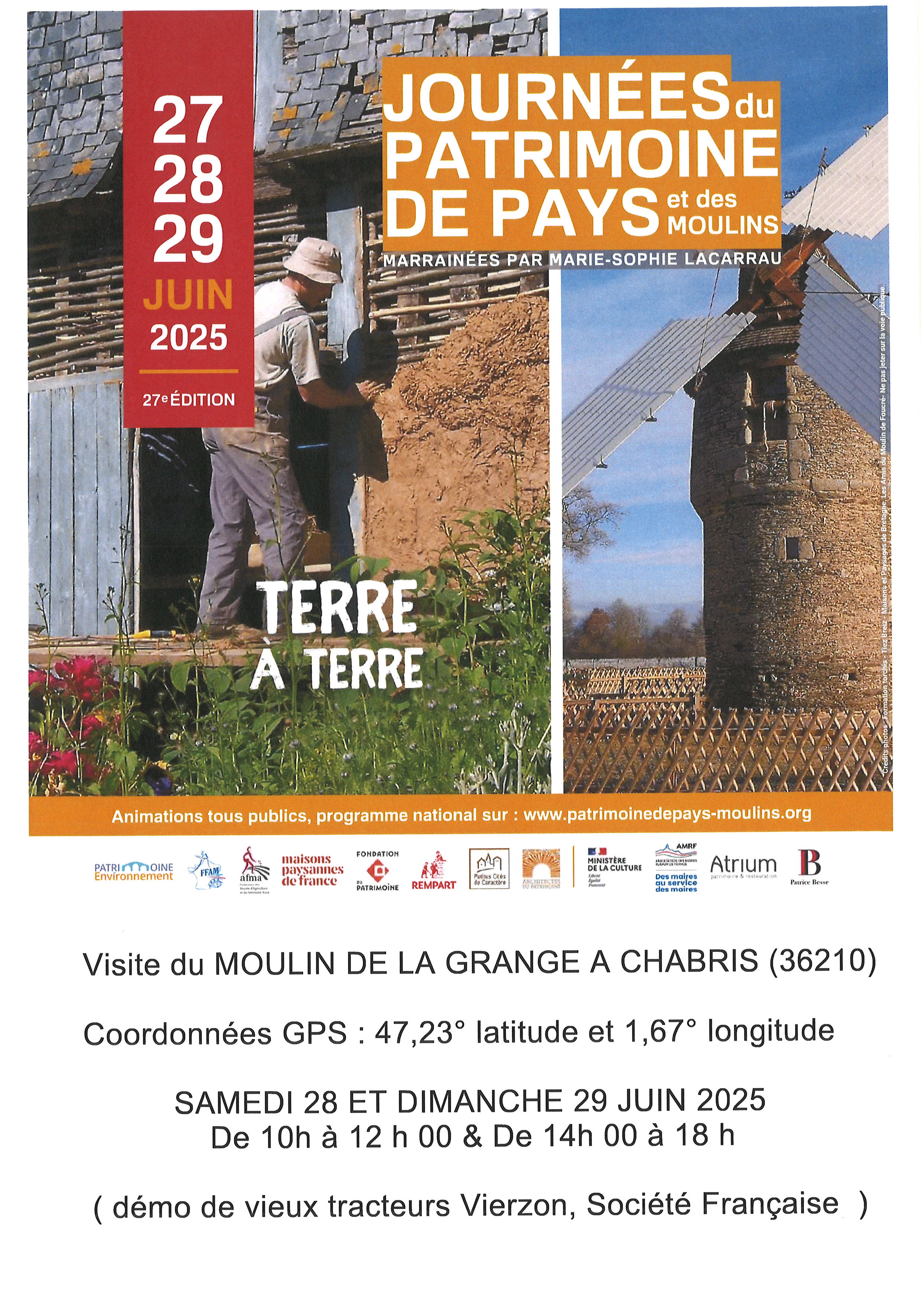Journées du patrimoine de pays et des moulins