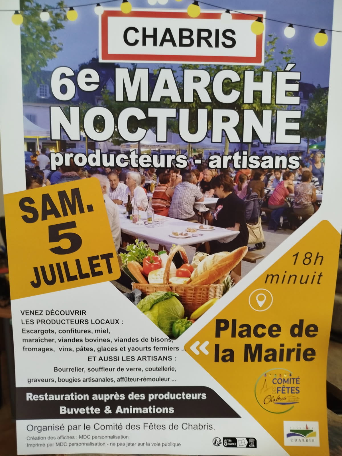 Comité des fêtes : marché nocturne
