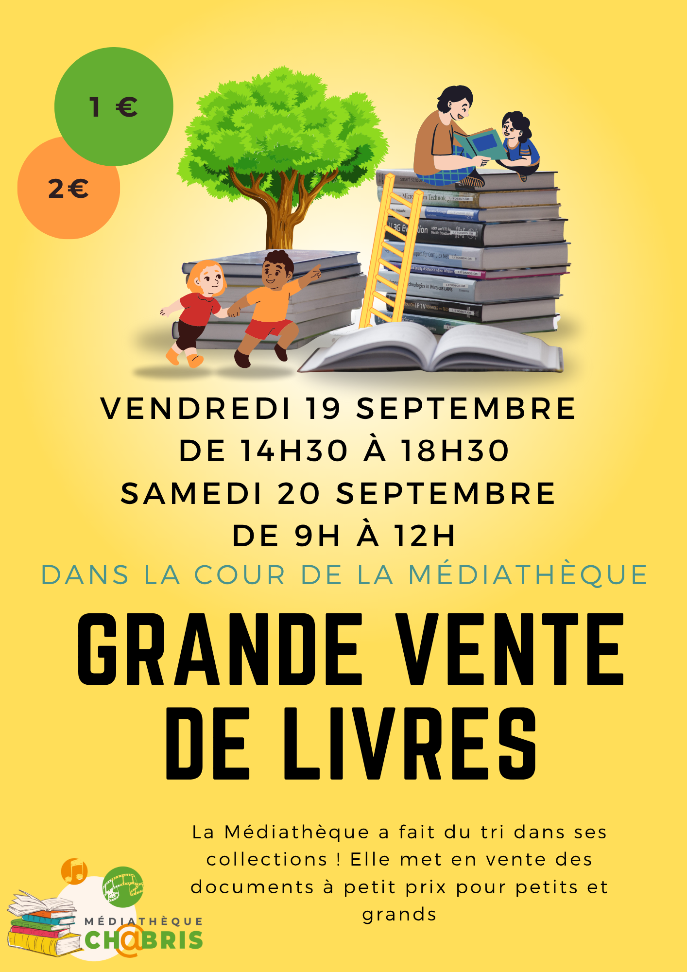 Médiathèque : vente de livres