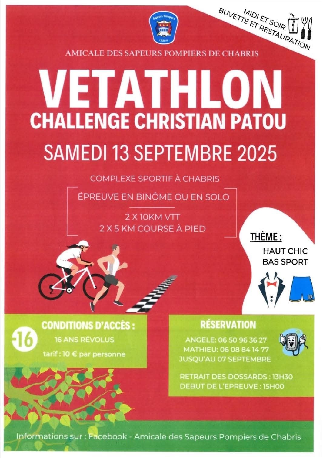 Amicle des pompiers : vetathlon
