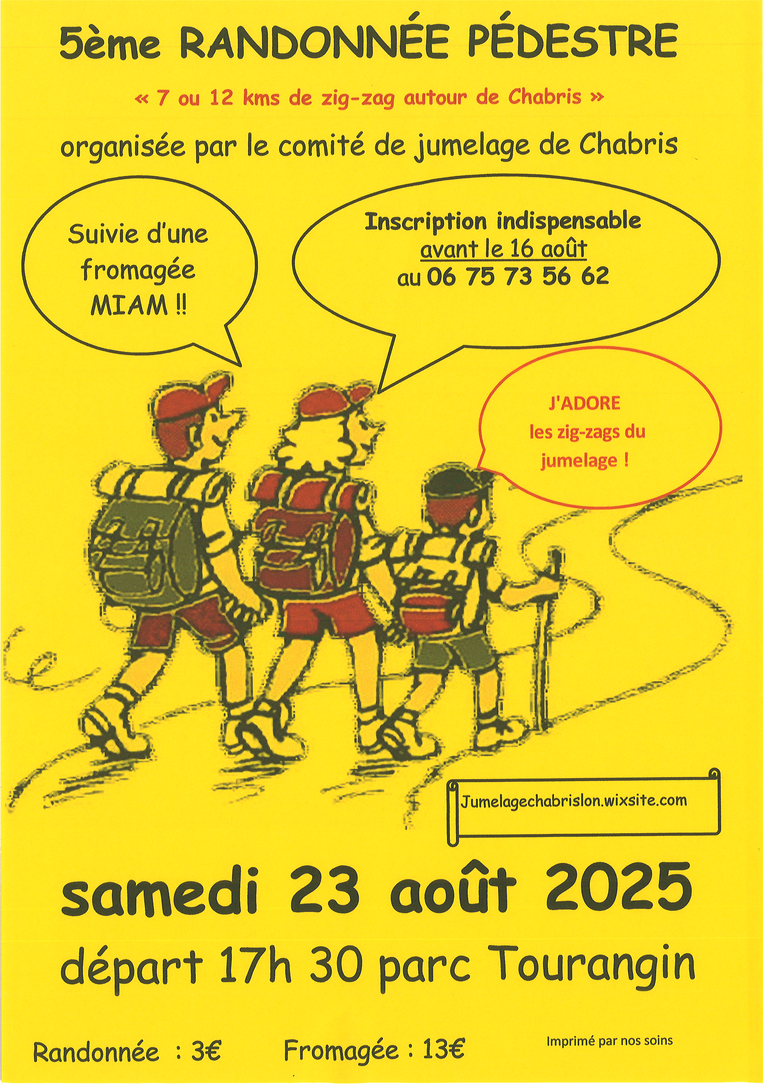 Comité de jumelage : randonnée zig zag